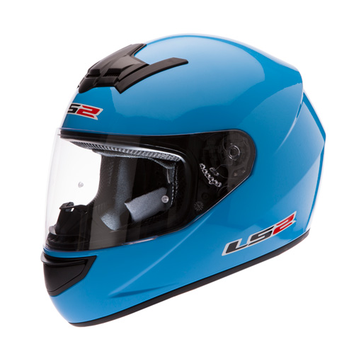 Blauwe integraal helm van LS2